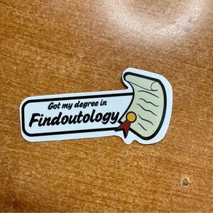 Findoutology‎ Degree Sticker